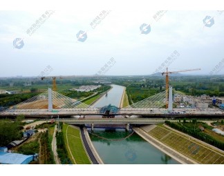 Yao Zhanggang Cable-stayed Bridge Over Yahe River in Nanyang City