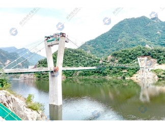 河南天池抽水蓄能电站骆驼头索桥