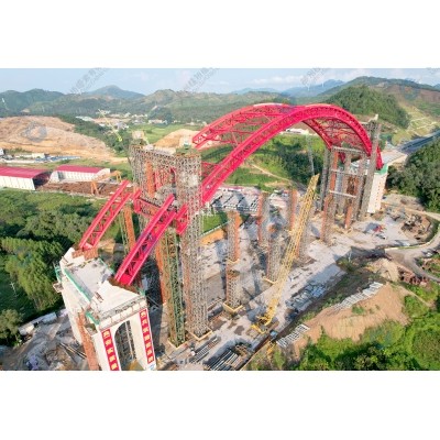 Pinglu Canal Jiuzhou Bridge Overall Lift Project