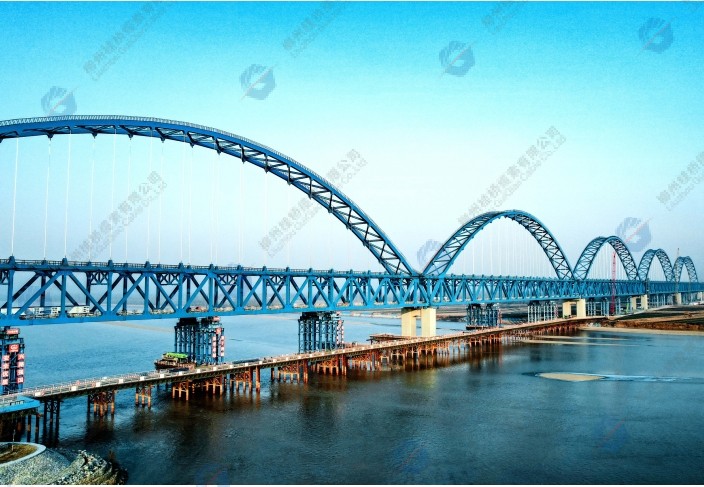 雄商高铁黄河特大桥十一标五联拱